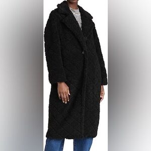 BB Dakota by Steve Madden Women's Black Teddy Coat